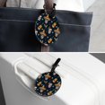 thumbnail image 7 of 2Pcs Leather Round Skull Cruise Luggage Tag with Privacy Cover and Name ID Tag - Suitable for Travel Handbags Backpacks School Bags Luggage Tags, 7 of 7