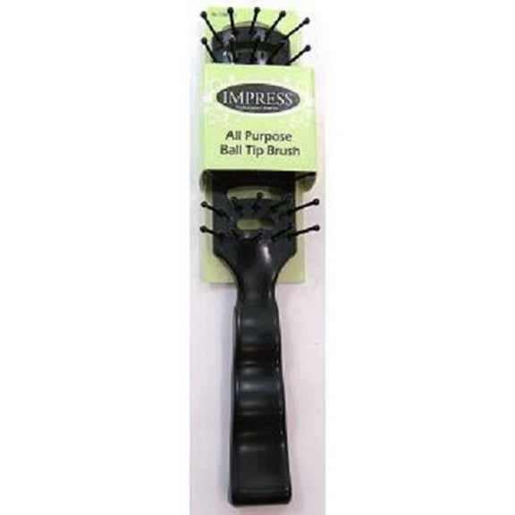 Impress, All Purpose Hair Brush Ball Tip Travel Size, Count 1 - Hair Care Accessories / Grab Varieties & Flavors