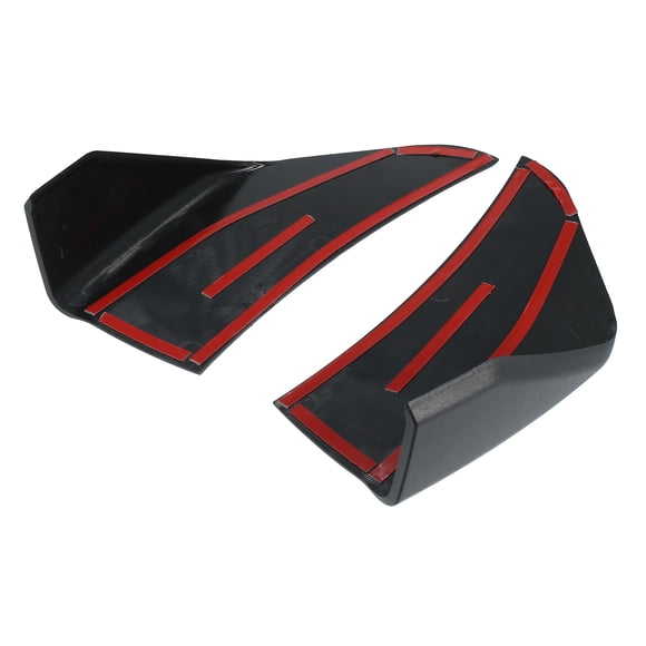Unique Bargains 2 Pcs Car Front Side Bumper Corner Spoiler for Ford for Mustang 2015 2016 2017 2018 2019 2020 Black