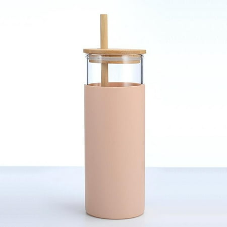 

Coffee Cup Wide Bottom Coffee Mug Glass Drinking Glasses with Handle Matriarch Cups Can Glass Cups 500ml Water Cup With Lid Shatterproof Glass Assorted Iced Coffee Tumbler Straw Bottle For Home