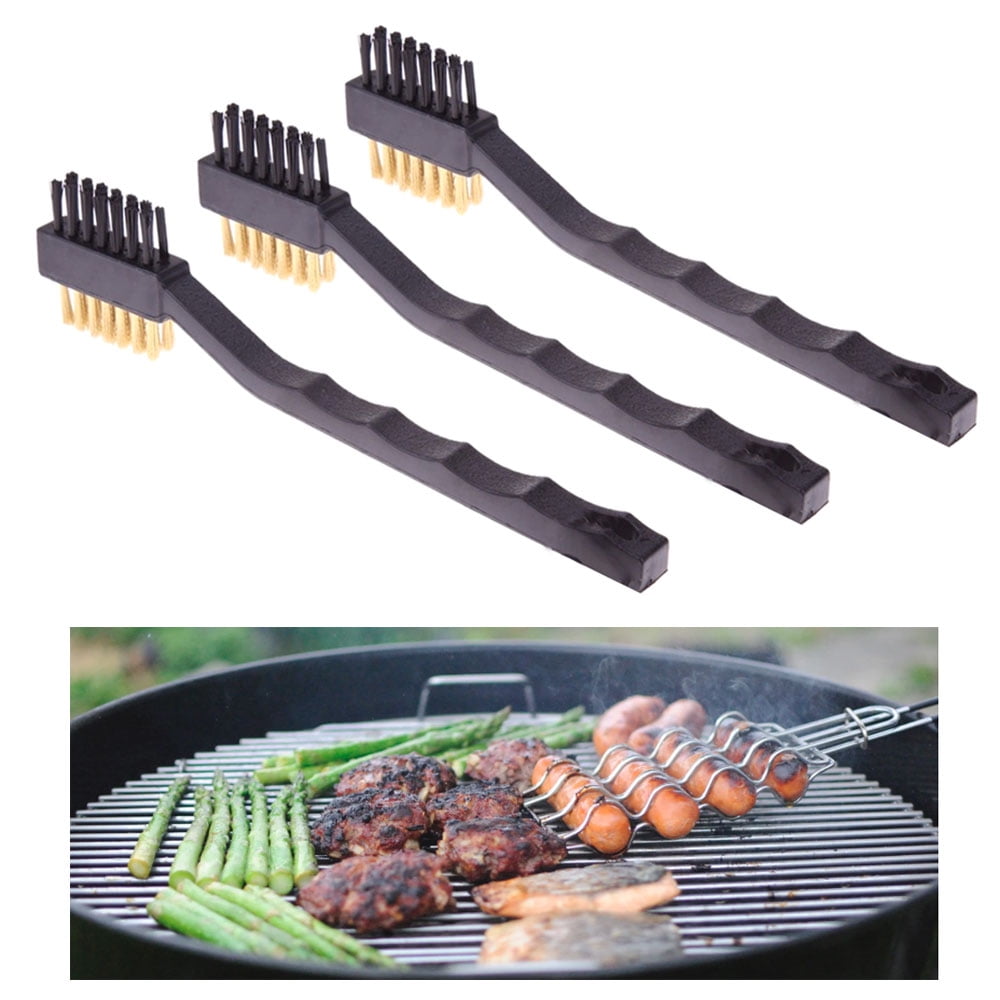 3 Pc Double Sided Brass Wire Brush Pistol Cleaning Bbq 3 Pc Double Sided Brass Wire Brush Pistol Cleaning Bbq Grill Cleaner Com