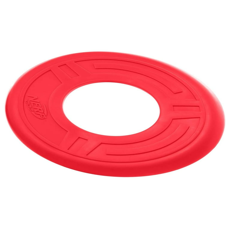 Nerf Dog 10in TPR Atomic Flyer Dog Toy Red