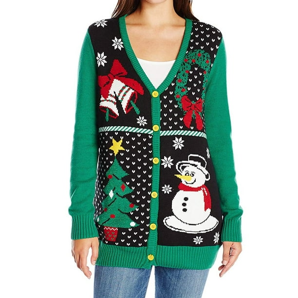 Ugly Christmas Sweater - Ugly Christmas Sweater NEW Green Womens Size ...