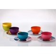 thumbnail image 4 of Platos Surtidos French Bull – Juego De 4 Piezas – Juego De 4 Platos De Ensalada De Melamina De 9 Pulgadas – Vajilla De Melamina Para Interior Y Exterior – Surtido De Flores De Jardín, 4 of 5