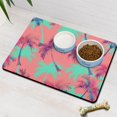 thumbnail image 3 of Tropical Beach Sunset Dog Food Spill Mat - Large Size Absorbent Pad - Purple & Orange Sunset Colors - Easy to Clean Surface - Protects Floors from Mess, 3 of 3
