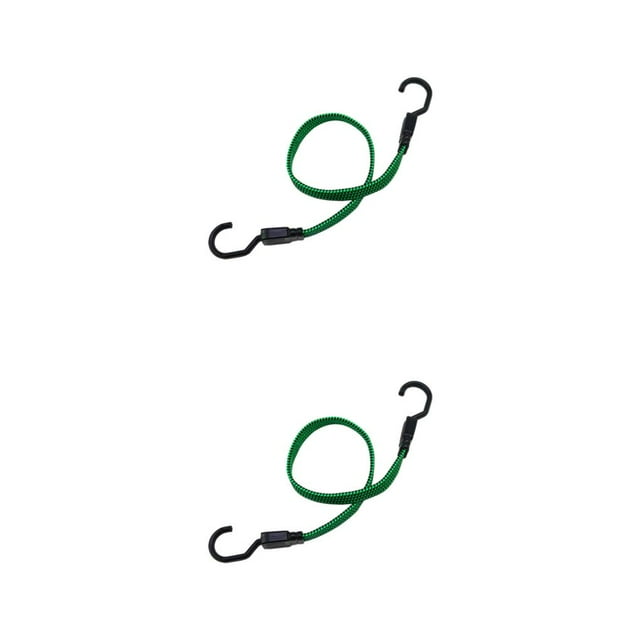 Decodeary Sangle de Cargaison Haute Résistance - Fiable et Résistante à l'Abrasion pour Sécuriser les Objets de Valeur Bagages Durables Vert Noir 65cm 2Ensemble