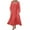 Watermelon Red, variant on IROINNID Maxi Dress for Women Strapless Round Neckline Fit&Flare Dress Winter Round-Neck Long Sleeve Pocket Long Dress ,Beige