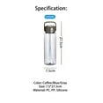 thumbnail image 4 of Advancent Vaso de agua con asa y pajita Recipiente para beber multifuncional Vaso de plástico de gran capacidad Deportes Pesca Correr Mostrada Azul 1000ml Advancent HA065540-02, 4 of 6