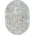 thumbnail image 3 of 4x6 Oval Traditional Silver Oval Area Rugs for Living Room | Bedroom Rug | Dining Room Rug | Indoor Entry or Entryway Rug | Kitchen Rug | Alfombras para Salas 4' x 6' Oval, 3 of 5