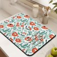 thumbnail image 3 of 2 Pack Washable Rubber Leaves Multicolored Flower Dish Drying Mats for Kitchen Counter Home Large Coffee Bar Pad Accessories and Decor for Utensils Stemware (2pcs 18''x24''+19.5''x12''), 3 of 6