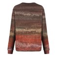 thumbnail image 4 of Qiopertar Mode Femmes Imprimé Col Rond Pull Tops Manches Longues Blouse Confortable Chandail en Molleton Offres de la Semaine Liquidation Moins de 5$ jusqu'à 90 % de Réduction, 4 of 5