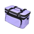 thumbnail image 2 of Bolsa de almacenamiento de arte, bolsa de manualidades de viaje con correa de hombro ajustable, organizador de herramientas de dibujo premium, caja de S morado, 2 of 8