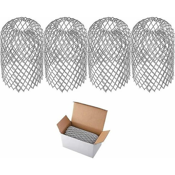 4pcs Aluminum Gutter Screen, Metal Gutter Protector Filter, Expandable, For Downspout Fittings
