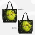 thumbnail image 2 of Picia Ball for Tote Bag for Women with Zipper, Gym Tote with Compartments, Laptop Work Tote Nurse Dance Yoga Bag for Sport, Travel, 2 of 7