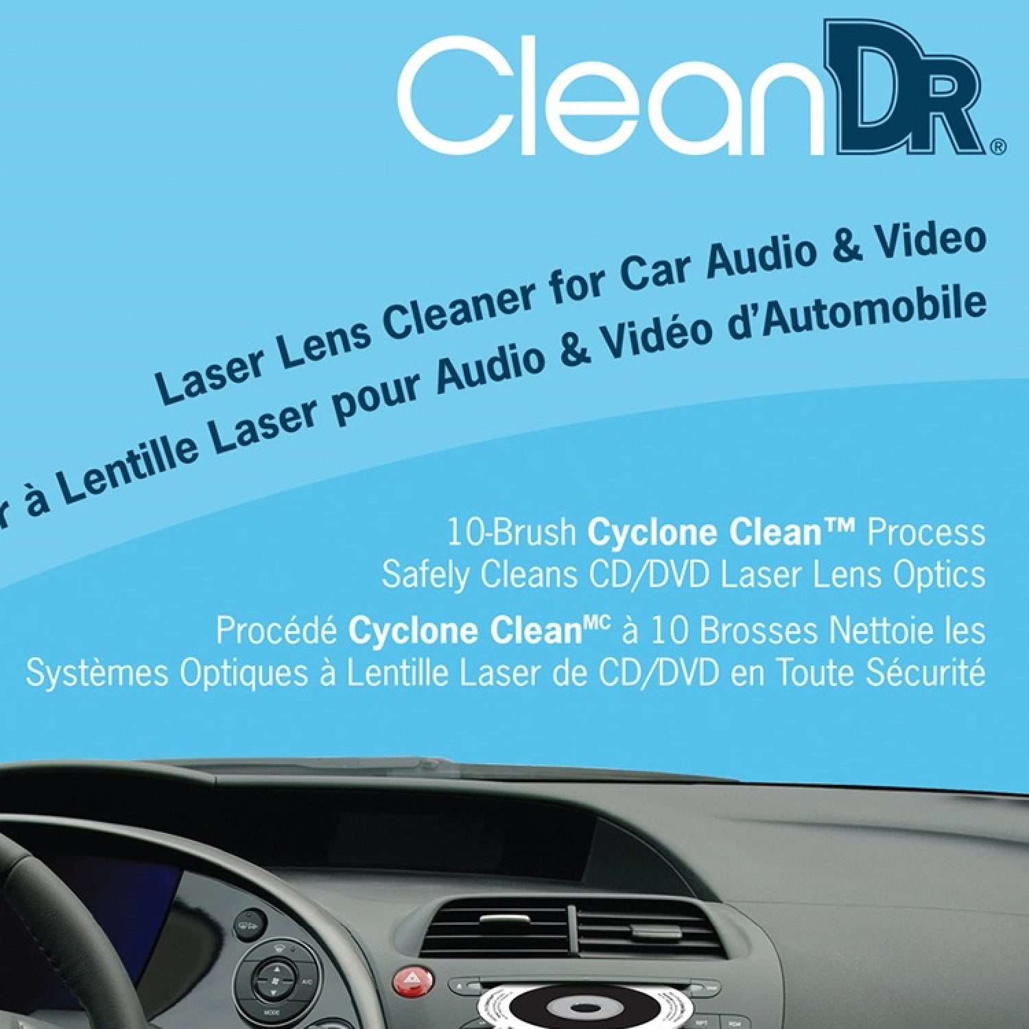 Digital Innovations Cleandr Car A/V Laser Lens Cleaner for CD/DVD