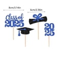 thumbnail image 3 of WIFKLSIIPG 2025 Graduation Cake Toppers Decorations Party Supplies Cake Inserts for Cupcakes Graduation Theme Celebration Design, 3 of 6