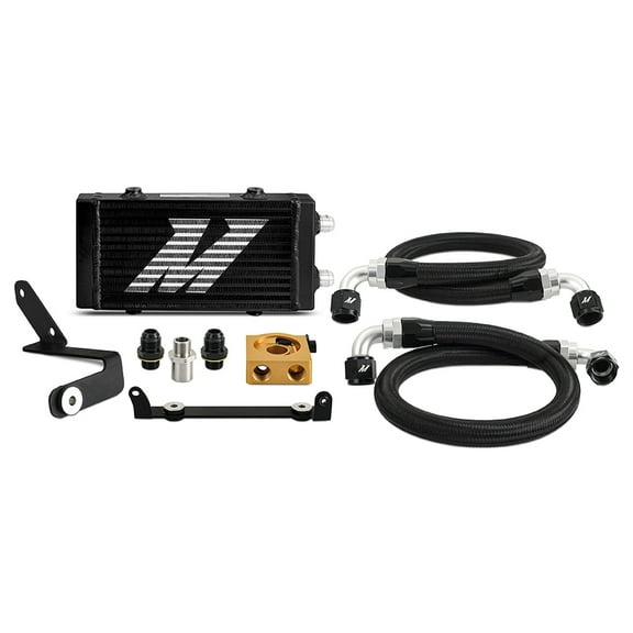 Mishimoto Oil Cooler Kit, Thermostatic Black Cooler