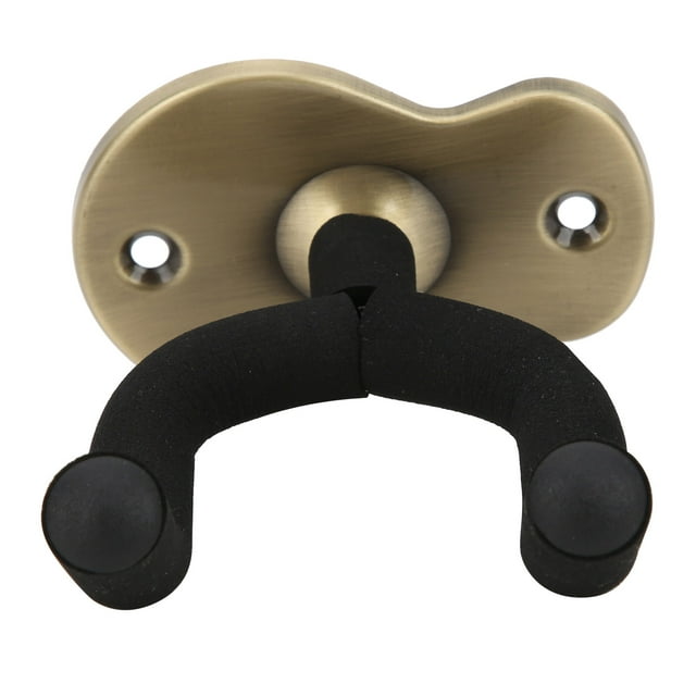 Support de support Mural Guitare, Gain de Place Guitares Cou Fixe Crochet en Forme de U pour Instruments à Cordes de Stockage / Affichage Rouge Cuivre, Couleur Bronze, Noir