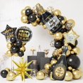thumbnail image 2 of Kit de guirnalda de arco de globos de Año Nuevo 2024 para decoraciones de Año Nuevo, suministros para fiestas de Nochevieja con temática navideña, 2 of 5