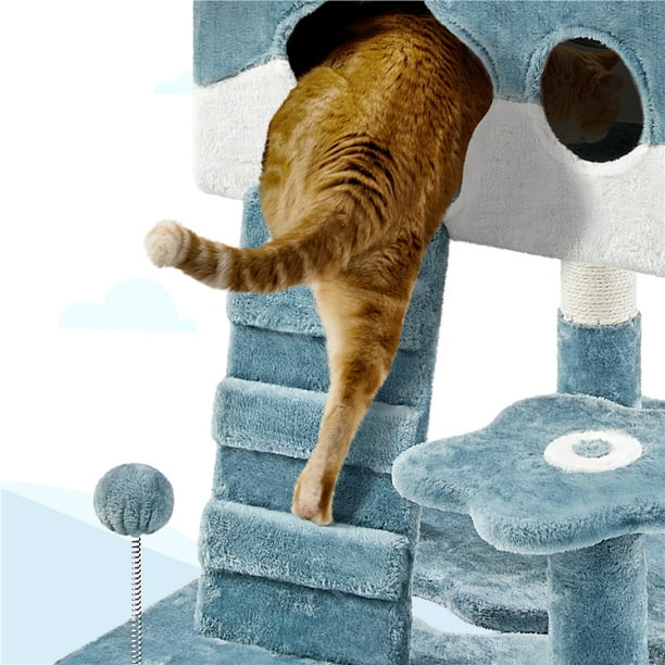 Alden Design H Ocean-themed Cat Tree with Shark's Mouth Bed