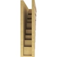 thumbnail image 4 of 5"W x 20"D x 20"H Thin Landon Rough Cedar Woodgrain TimberThane Corbel, Primed Tan, 4 of 6