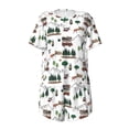thumbnail image 7 of Ratiio Camping Caravan 2 Print Womens Pajama Sets 2 Piece Soft Short Sleeve Top and Shorts Sleepwear Round Neck Pjs Lounge Set, 7 of 7