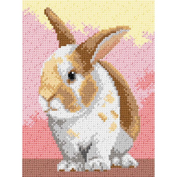 Needlepoint canvas for halfstitch without yarn Bunny 3559F