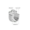 thumbnail image 2 of Unique Bargains Support de Tringle de Garde-Robe en Alliage de Zinc 6 Pcs, Embouts de Tringle de Rideau de Douche Supports de Prises Support de Bride Convient à Tige Dia 19mm, 2 of 4