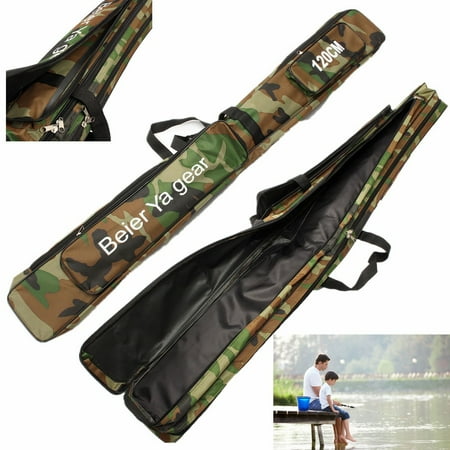Outdoors Cafe And Bar Fishing Tackle Bag, 3 Layer Fishing Tool Storage Case Canvas Fishing Rob Carrier Holder for Travel Outdoor ()