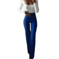 thumbnail image 1 of Womens Stretch Flared OL Work Pants Yoga Bell-bottom Trousers, 1 of 4