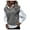 Grey, variant on Womens V-Neck Knit Sweater Vest Solid Color Argyle Plaid Preppy Style Sleeveless Crop Knit Vest