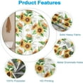 thumbnail image 4 of Wood Barn Door Shower Curtain for Bathroom with Hooks Harvest Yellow Sunflowers Green Leaves RV Stall Farmhouse Bathtub Home Decor Plants Fabric Waterproof Shower Curtains 84x84inches, 4 of 6
