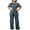 Blue, variant on Aayomet OnePiece Jumpsuits For Women Women's Stylish Dress Pant Set Banquet Evening Dress Pants Jumpsuit Elegant Off Shoulder,Black S