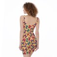 thumbnail image 2 of Gifts For Butterflies Lovers. Retro Colorful Butterfly Pattern Print Sleeveless Bodycon Dress, Butterfly Fashion Summer Maxi Dress For Women, 2 of 4