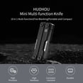 thumbnail image 3 of HUOHOU Mini Multi-Outil Multifonctions Pliant Couteau Couteau Couteau EDC avec Tournevis/ciseaux/ouvre-Bouteille pour Camping Pêche Randonnée en Plein Air, 3 of 7
