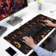 thumbnail image 2 of Long Mouse Pads for Desk,Spooky Halloween Faces Pattern Desk Mats on Top Of Desks, Desk Mouse Pad Extra Large with 3mm Non-Slip Base and Stitched Edge for Gaming,Office,Work,Home 31.5x15.7in, 2 of 5