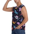 thumbnail image 3 of Daiia Cartoon Dinosaur Printed Men's Tank Tops,Casual Soft Sleeveless Gym Muscle Shirts Bodybuilding Tee-Small, 3 of 8