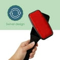 thumbnail image 4 of Lint Remover for Pet Hair by Home Basics: Swiveling Lint Brushes for Clothes and Furniture | Plastic Garment Brush (Red), 4 of 7