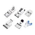 thumbnail image 1 of Abbracc Home Sewing Machine Presser Feet Set Fitting Auxiliary Overlock Flat Presser 6pcs, 1 of 9