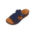 thumbnail image 2 of ATENAR Womens Sandals Summer Beach Women Sandals Fashion Shoes Women Dark Blue 9.5, 2 of 8