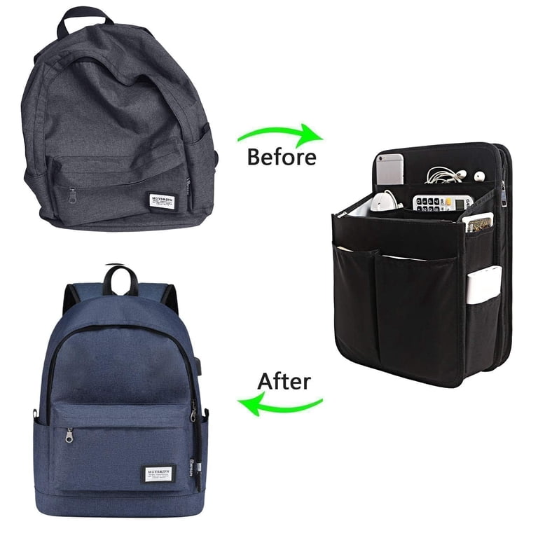 backpack travel organizer 18" Deluxe Padded Back Wholesale with an credit cards Travel Organizer Insert for Backpack