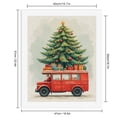thumbnail image 2 of Paint by Numbers Kit for Adults, Vintage Holiday Bus Festive Tree Paint by Numbers, Easy Paint by Numbers Kit for Adults Beginner, DIY Adult Paint by Number Kits on Canvas, Home Decor, 2 of 7
