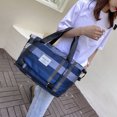thumbnail image 3 of Bolsa plegable de viaje para gimnasio con separación seca y húmeda, de lona de gran capacidad (azul) Tmvgtek Para estrenar, 3 of 9