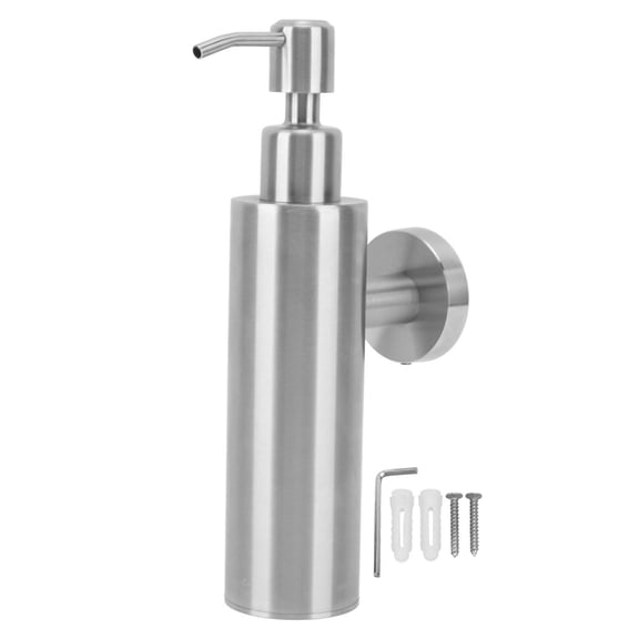 BIMZUC 304 Stainless Steel Refillable Soap Pump Bottle – Rust‑Proof, Wall‑Mounted, Multi‑Use Liquid Soap Dispenser