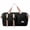 Black Pink, variant on SIX DEER Quilted Travel Duffle Bag, Large Capacity Weekender Overnight Bag with Dry Wet Separation Pocket & Detachable Shoulder Strap, Waterproof Gym Duffle Bag for Women