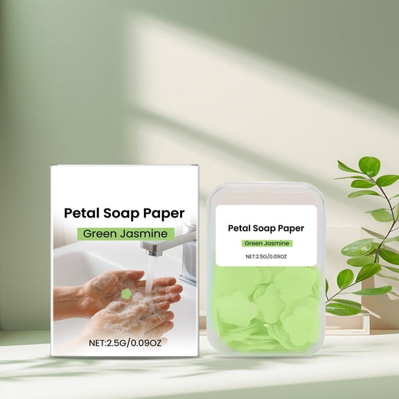 LEHOZIHEQ Different Scented Portable Disposable Petal Soap Paper, Dissolvable Hand Bath Soap, Suitable for Children and Adults, Outdoor, Travel, Camping
