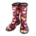 thumbnail image 2 of Principle Plastics 078143 Sluggers Bottes de Confort Imperméables pour Femmes - Rouge Poulet - 9, 2 of 4