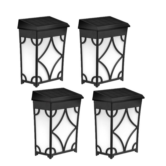 Luces solares para vallas, lámpara de pared para exteriores, luz de cubierta alimentada por energía Solar, luces decorativas para jardín, impermeable para valla de pared, Patio, poste