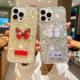 thumbnail image 4 of For iPhone 13 Pro Max Starry Sequin Rhinestones Butterfly Epoxy TPU Phone,iPhone 13 Pro, 4 of 7