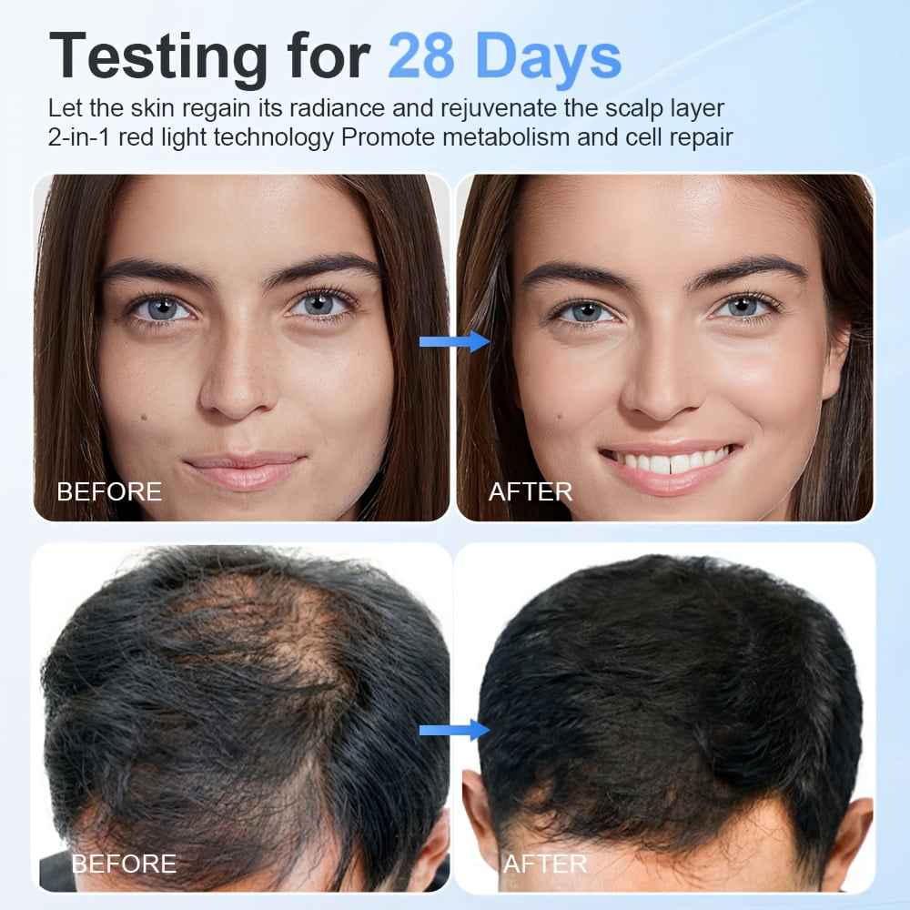 iKeener LED Hat & Face Mask with Red Light Treatment (660nm + 850nm) for Radiant Skin, Age-Defying Glow, and Healthy Hair Growth
